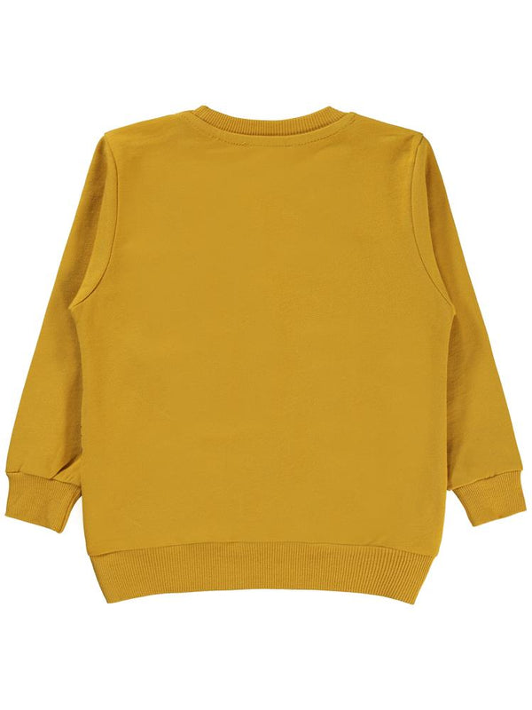 Tom And Jerry Baskılı 2-5 Yaş Sweatshirt - Hardal