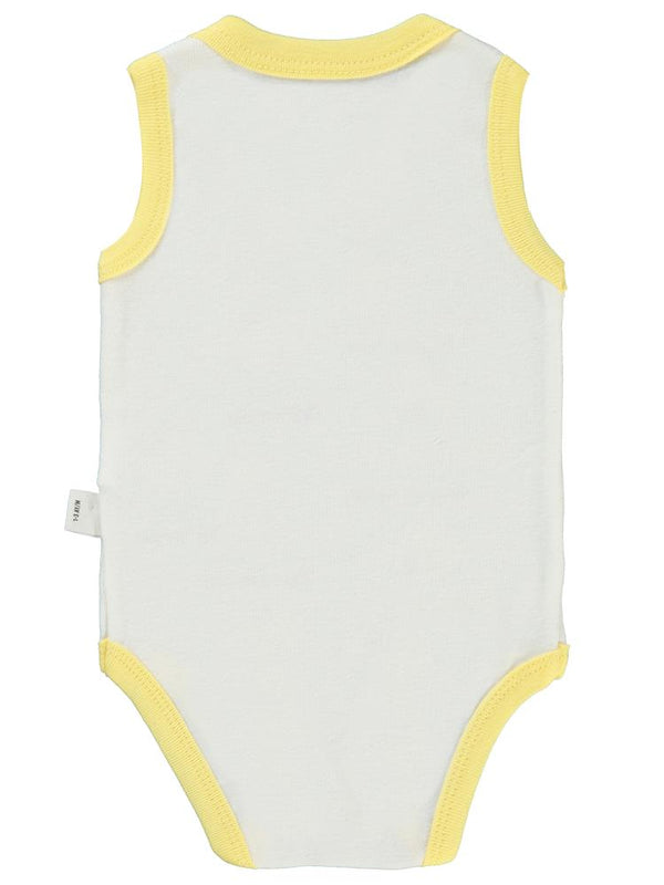 Civil Baby Akıllı Olun Baskılı Sfr.Kol1-36 Ay Çıtçıtlı Badi - Sarı
