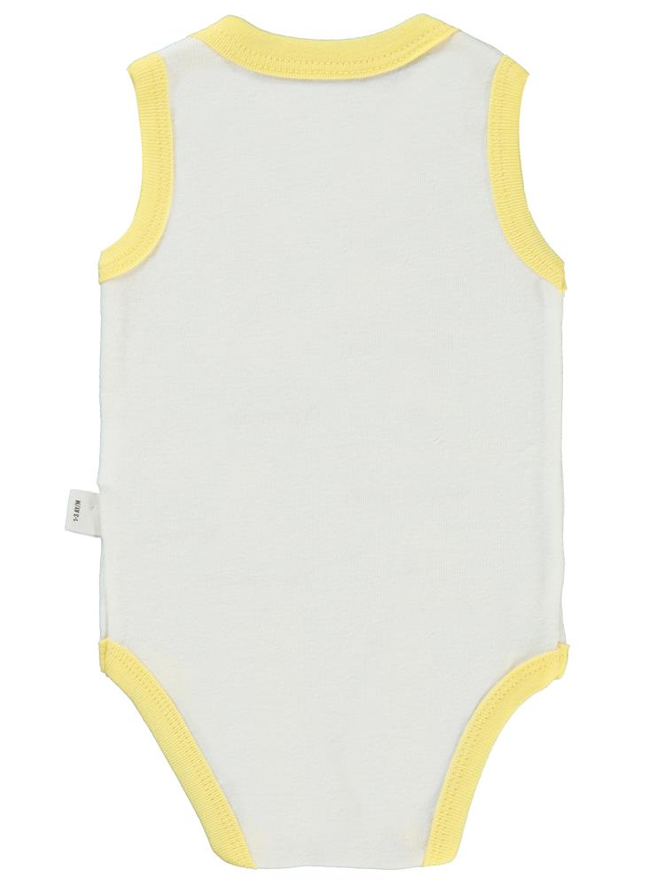 Civil Baby Akıllı Olun Baskılı Sfr.Kol1-36 Ay Çıtçıtlı Badi - Sarı