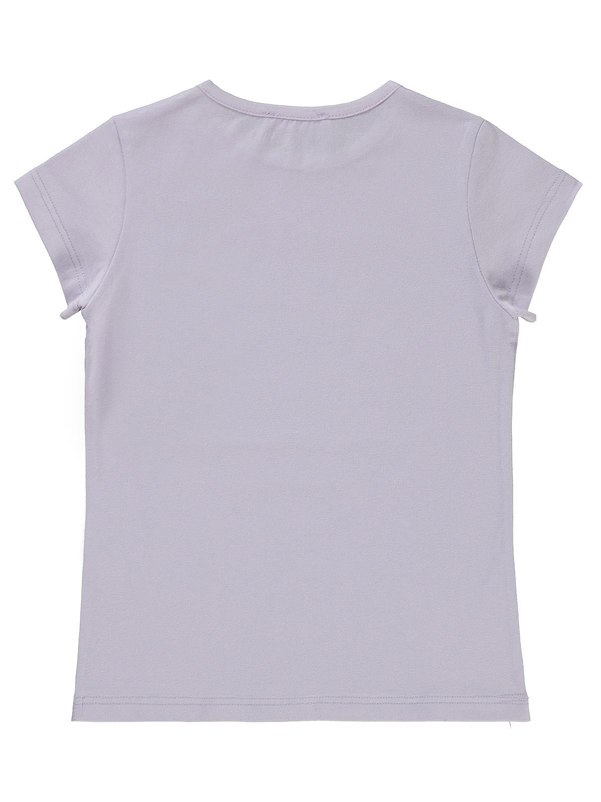 Civil Girls Pixcel Baskılı 6-9 Yaş Tişört - Lila
