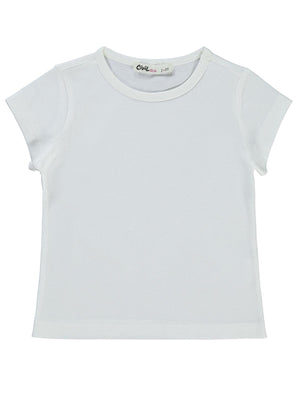 Civil Girls Basic 2-5 Yaş Tişört - Beyaz