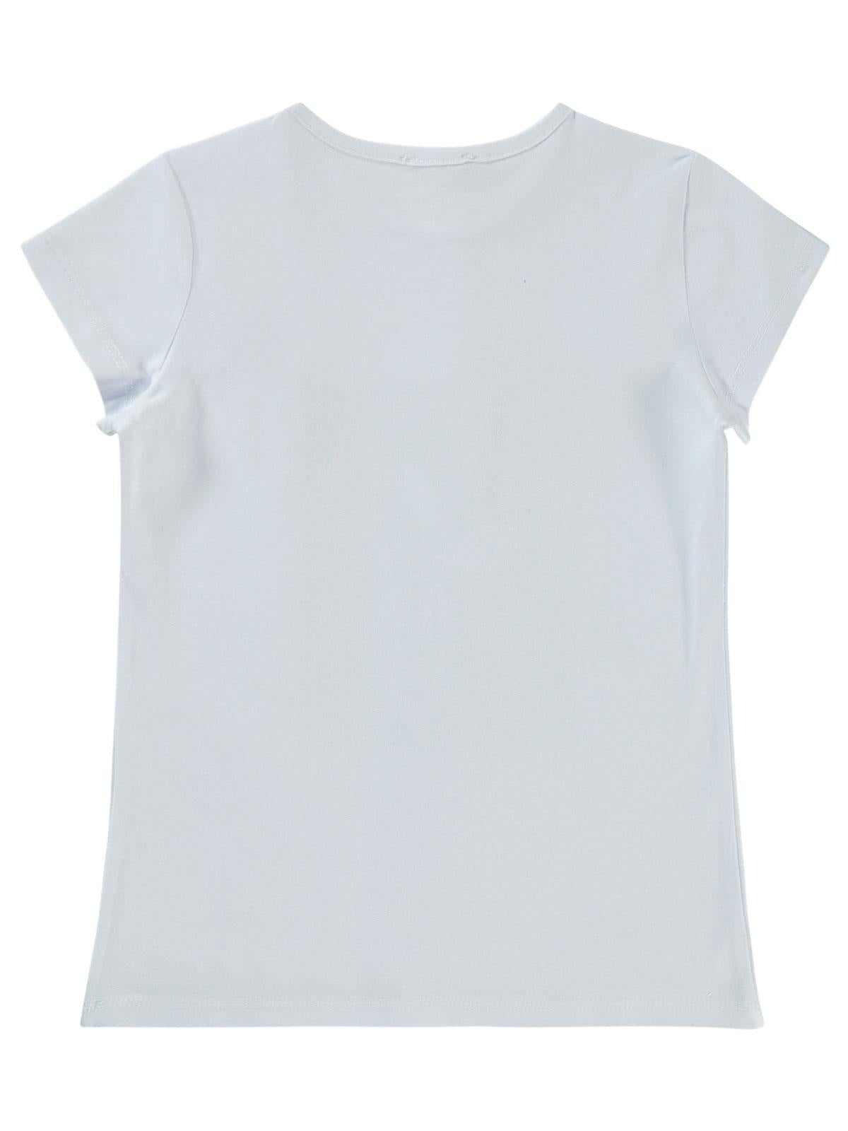 Civil Girls Hello Baskılı 10-13 Yaş Tişört - Beyaz