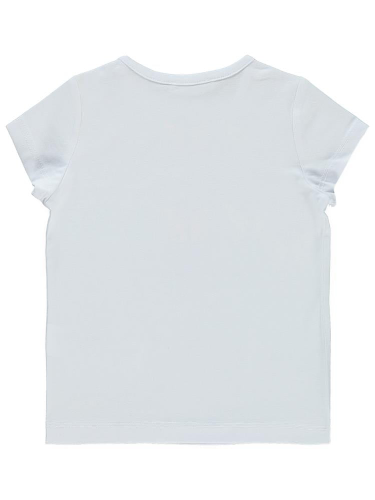 Civil Girls Good Vibes Baskılı 2-5 Yaş Tişört - Beyaz