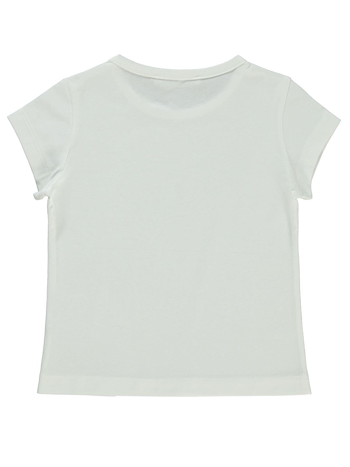 Civil Girls Basic 2-5 Yaş Tişört - Ekru