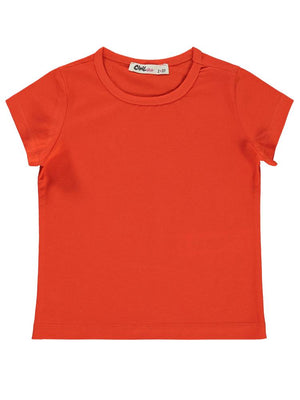 Civil Girls Basic 2-5 Yaş Tişört - Turuncu