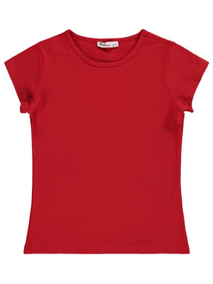 Civil Girls Basic 6-9 Yaş Tişört - Kırmızı