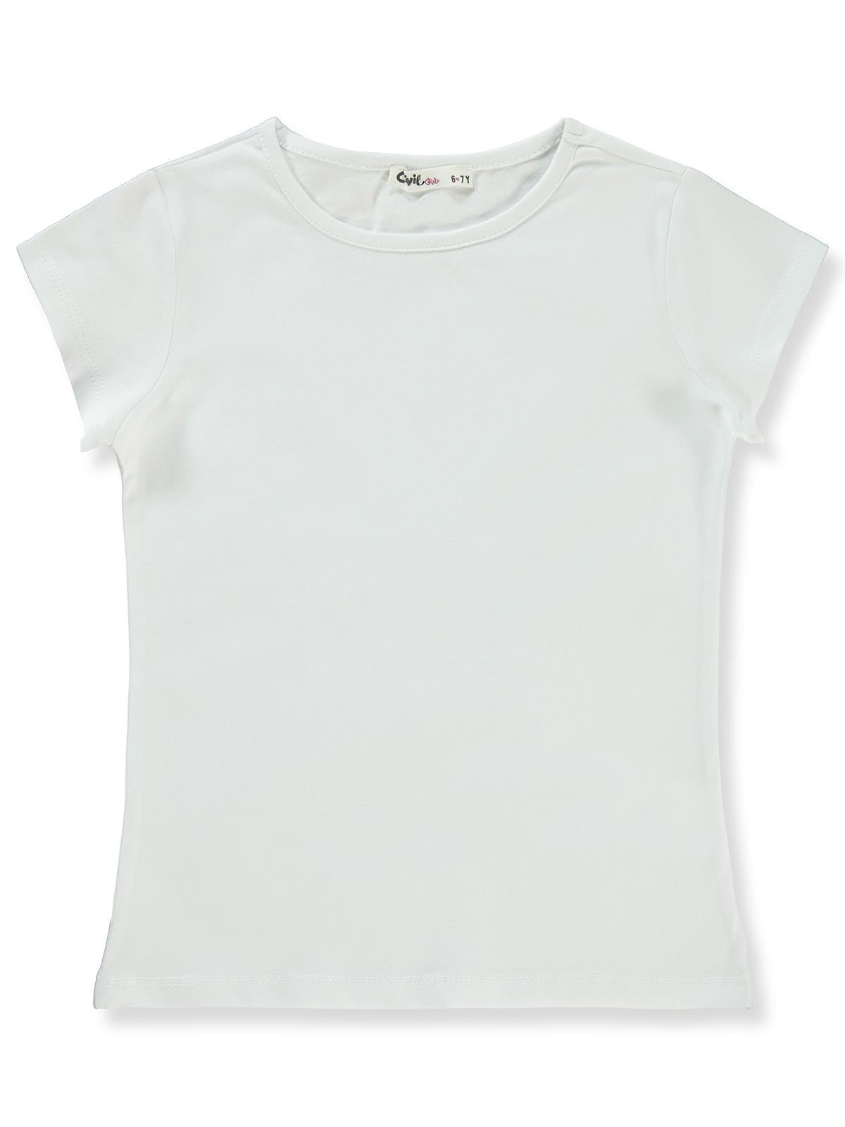Civil Girls Basic 6-9 Yaş Tişört - Ekru