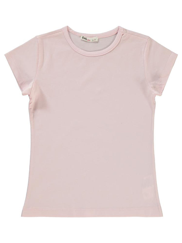 Civil Girls Basic 6-9 Yaş Tişört - Pembe
