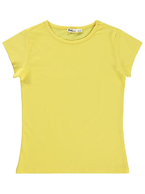 Civil Girls Basic 6-9 Yaş Tişört - Sarı