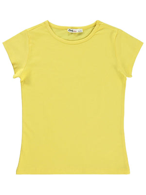 Civil Girls Basic 6-9 Yaş Tişört - Sarı
