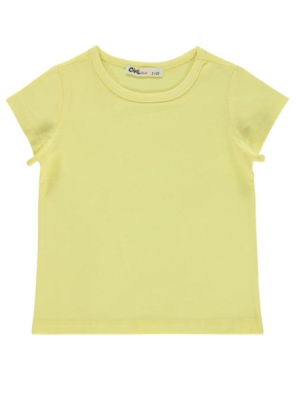 Civil Girls Basic 2-5 Yaş Tişört - Sarı