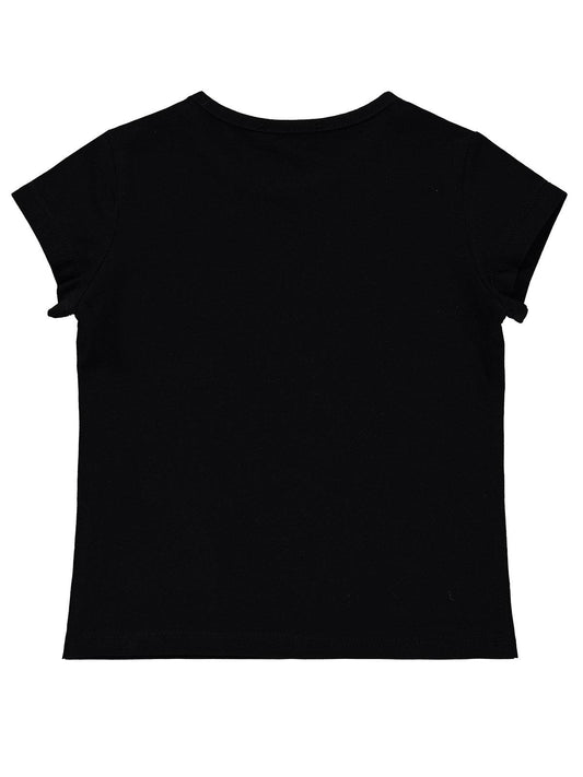 Civil Girls Basic 2-5 Yaş Tişört - Siyah