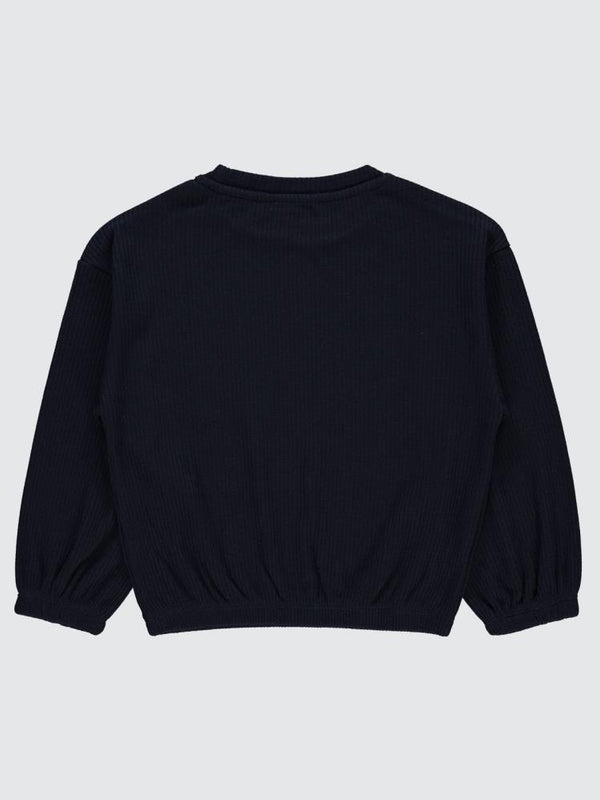 Civil Girls Freedom Blou Baskılı 6-9 Yaş Sweatshirt - Lacivert