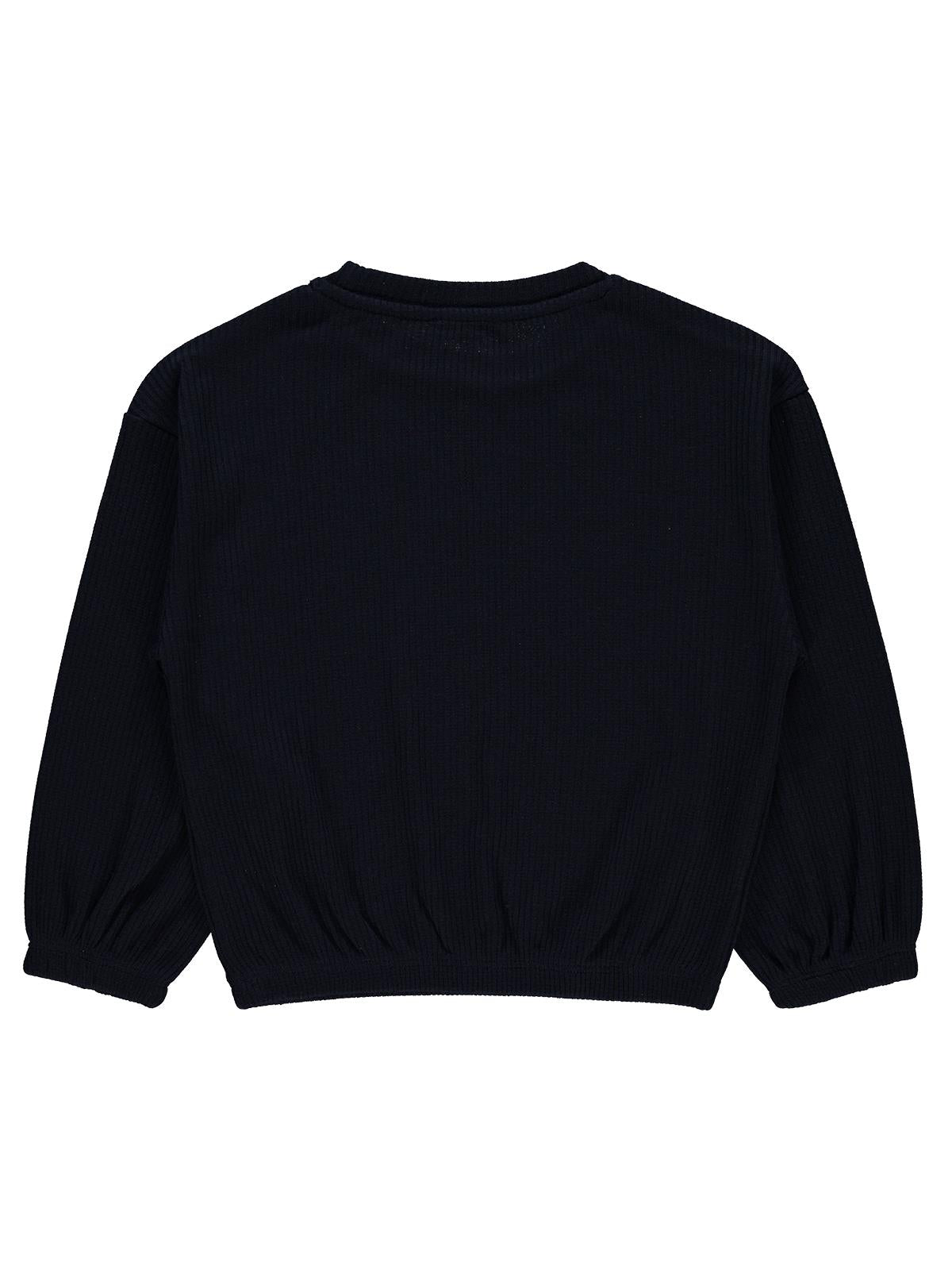 Civil Kız Çocuk Freedom Blou Baskılı Sweatshirt | Likralı Süprem | Okul Kreş ve Günlük Kullanım - Lacivert