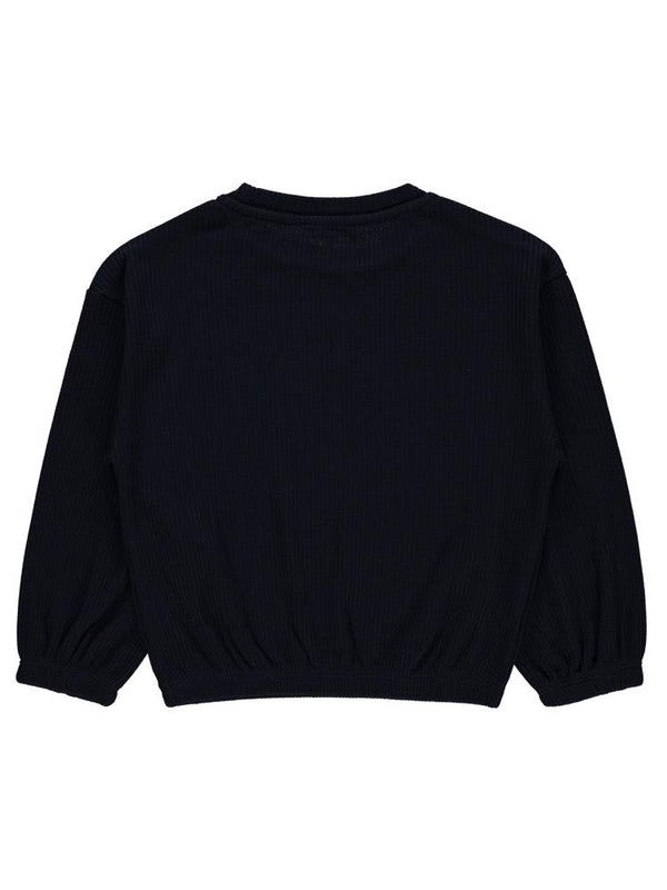 Civil Girls Freedom Blou Baskılı 6-9 Yaş Sweatshirt - Lacivert