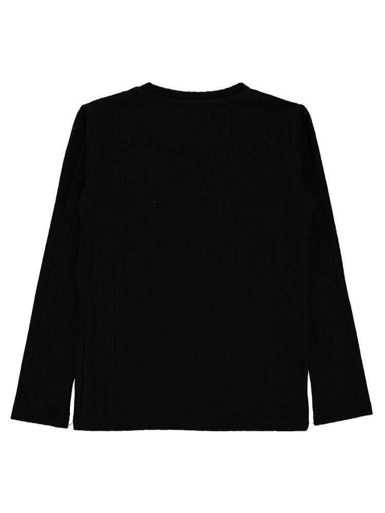 Civil Girls İncili 6-9 Yaş Sweatshirt - Siyah