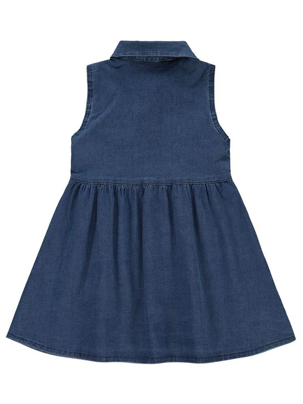 Civil Grils Cepli 2-5 Yaş Elbise - Mavi