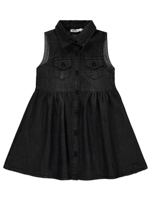 Civil Grils Cepli 2-5 Yaş Elbise - Siyah