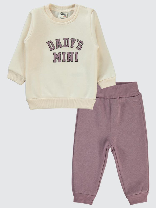 Civil Baby 2 Li Dadys Baskılı 6-18 Ay Takım - Lila
