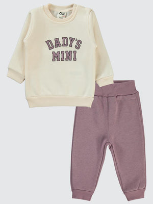 Civil Baby 2 Li Dadys Baskılı 6-18 Ay Takım - Lila