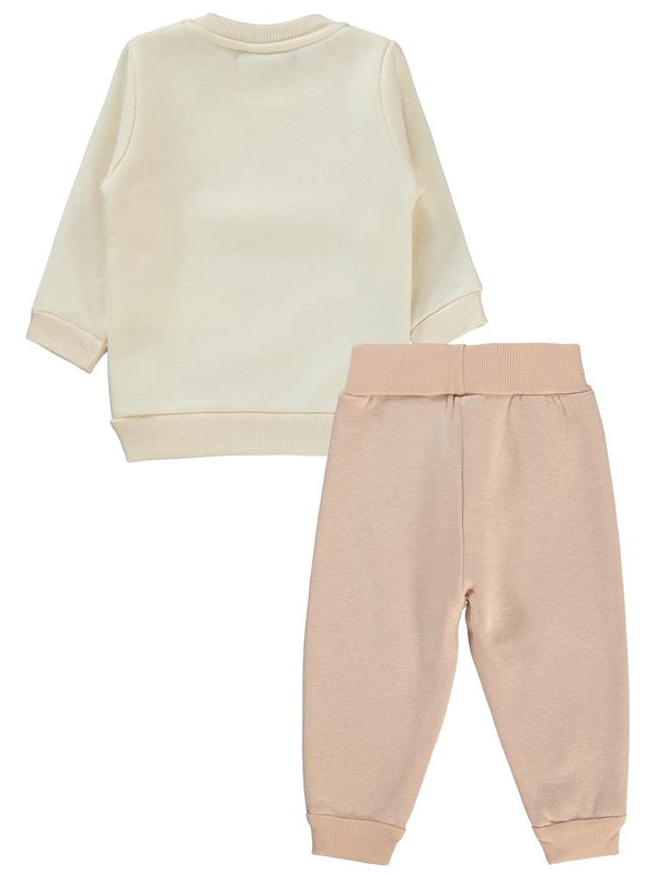 Civil Baby 2'li Dadys Baskılı 6-18 Ay Takım - Pudra