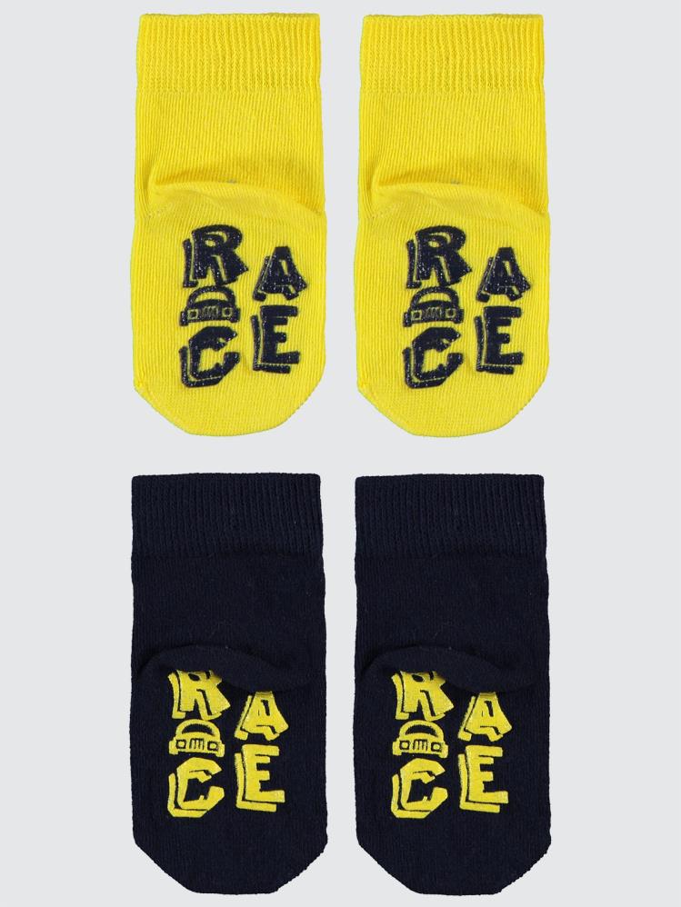 Civil Baby Race Abs Baskı 6-18 Ay 2'li Bebek Erkek Çorap