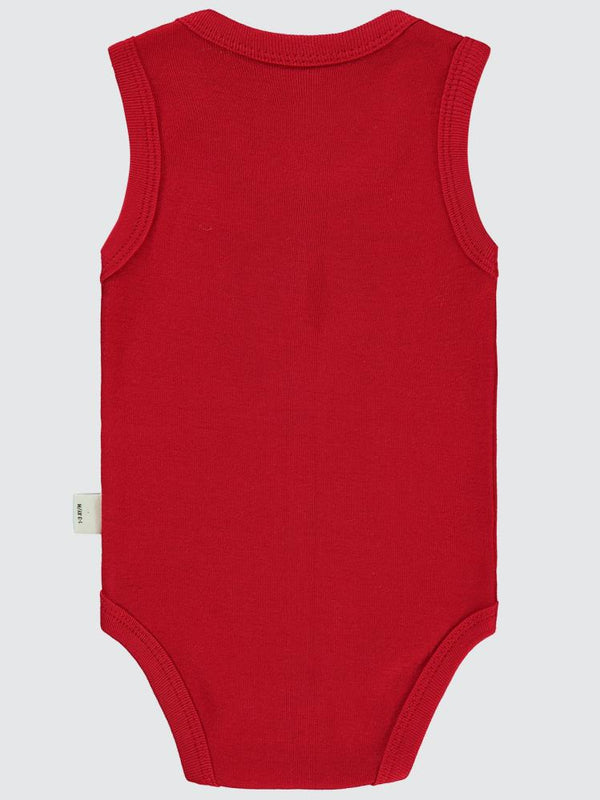 Civil Baby Little Bear Baskılı 1-36 Ay Çıtçıtlı Badi - Kırmızı