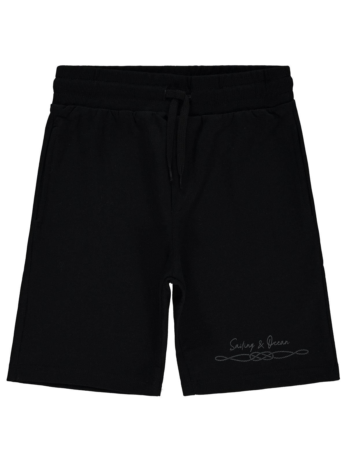 Civil Boys Sailing Baskılı 6-9 Yaş Kapri - Siyah