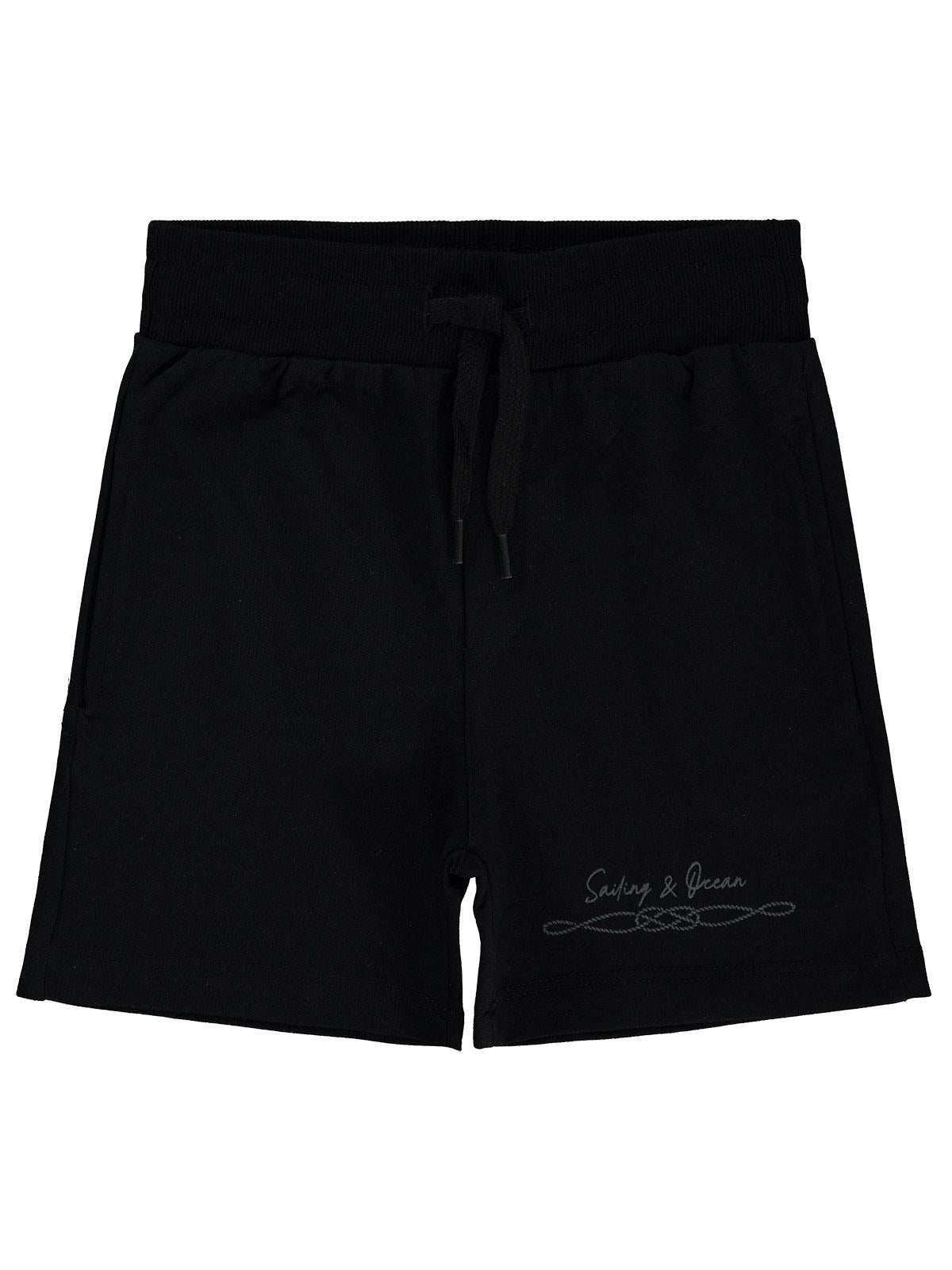 Civil Boys Sailing Baskılı 2-5 Yaş Kapri - Siyah