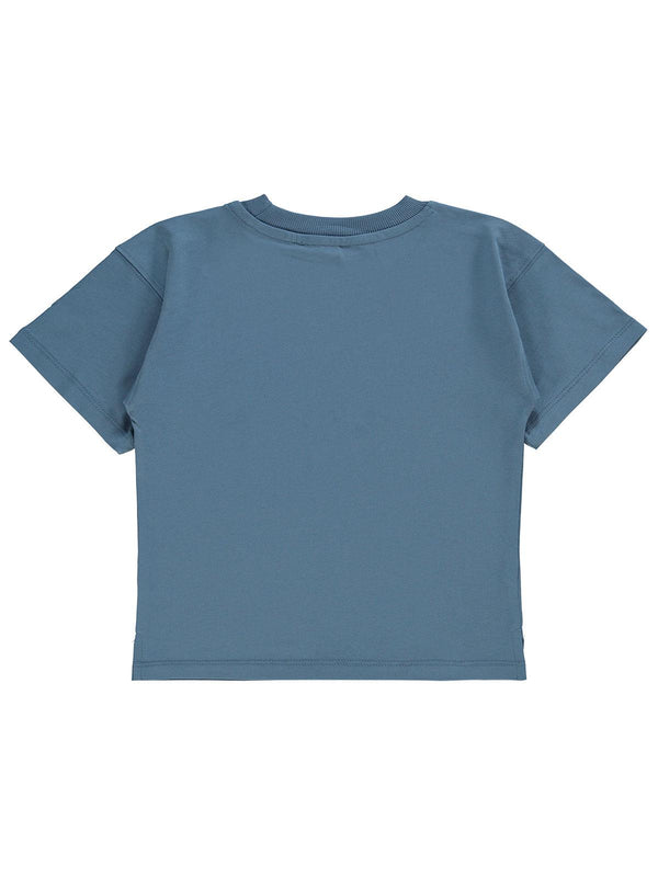 Civil Boys Sailing Baskılı Oversize 2-5 Yaş Tişört - Mavi