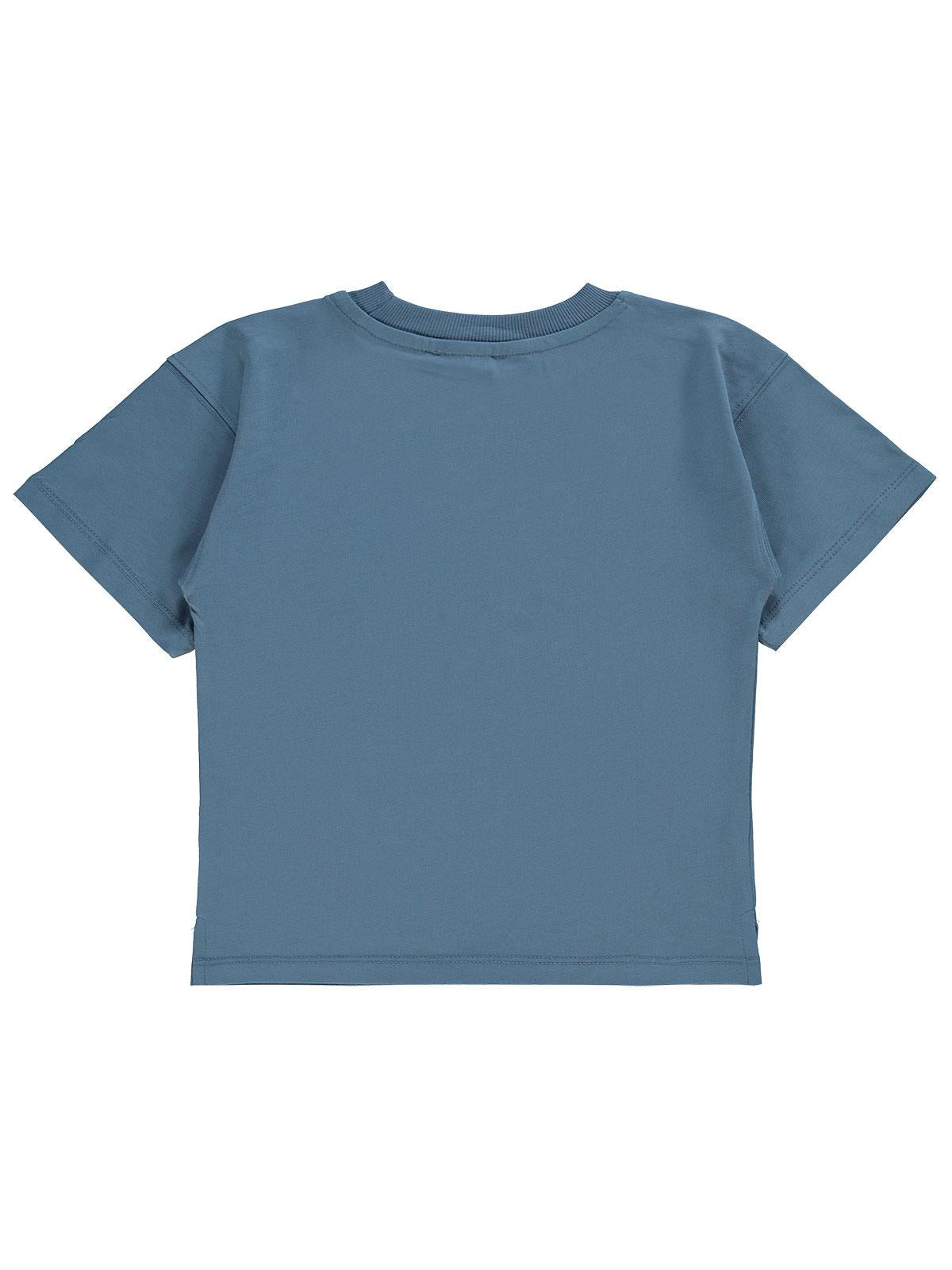 Civil Boys Sailing Baskılı Oversize 2-5 Yaş Tişört - Mavi