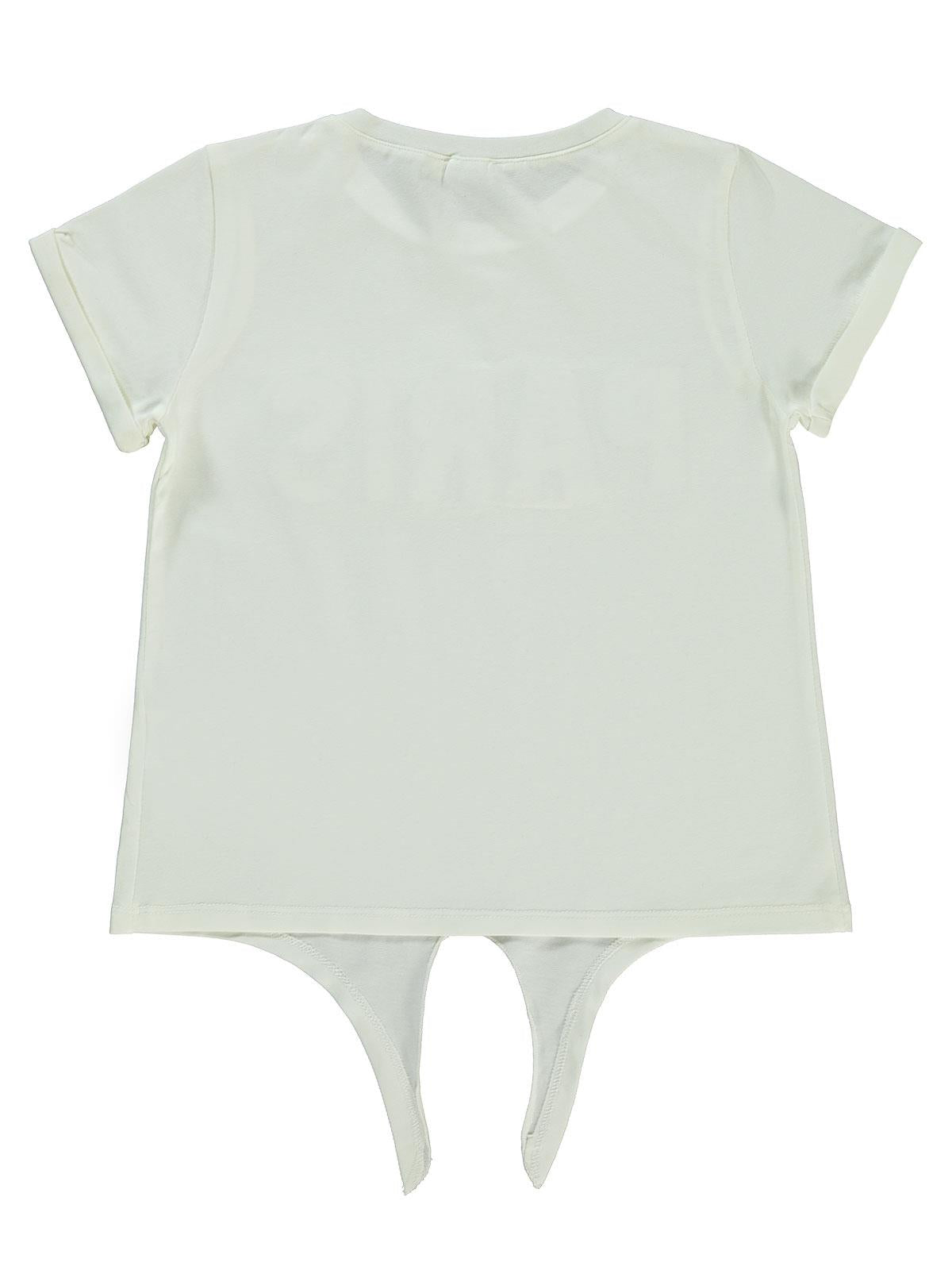 Civil Girls Best Nakışlı 10-13 Yaş Tişört - Ekru