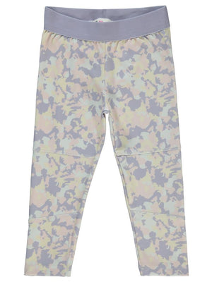 Civil Girls Kamuflaj Baskılı 2-5 Yaş Tayt - Lila