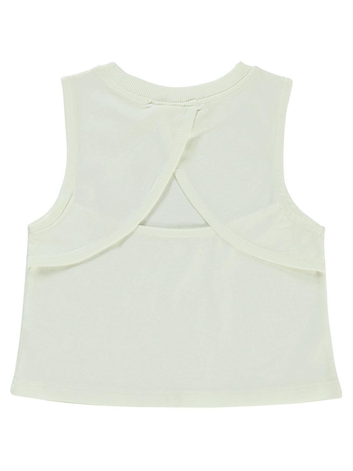 Civil Girls California Baskılı 2-5 Yaş Tişört - Ekru