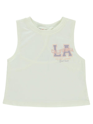 Civil Girls California Baskılı 2-5 Yaş Tişört - Ekru