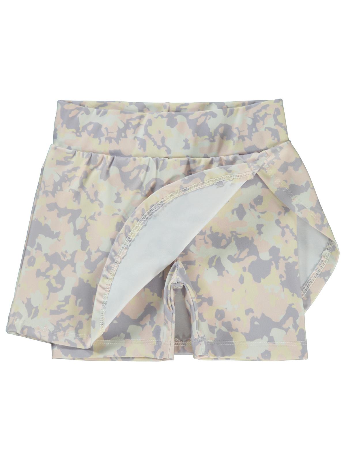 Civil Girls Kamuflaj Baskılı 2-5 Yaş Şort - Lila