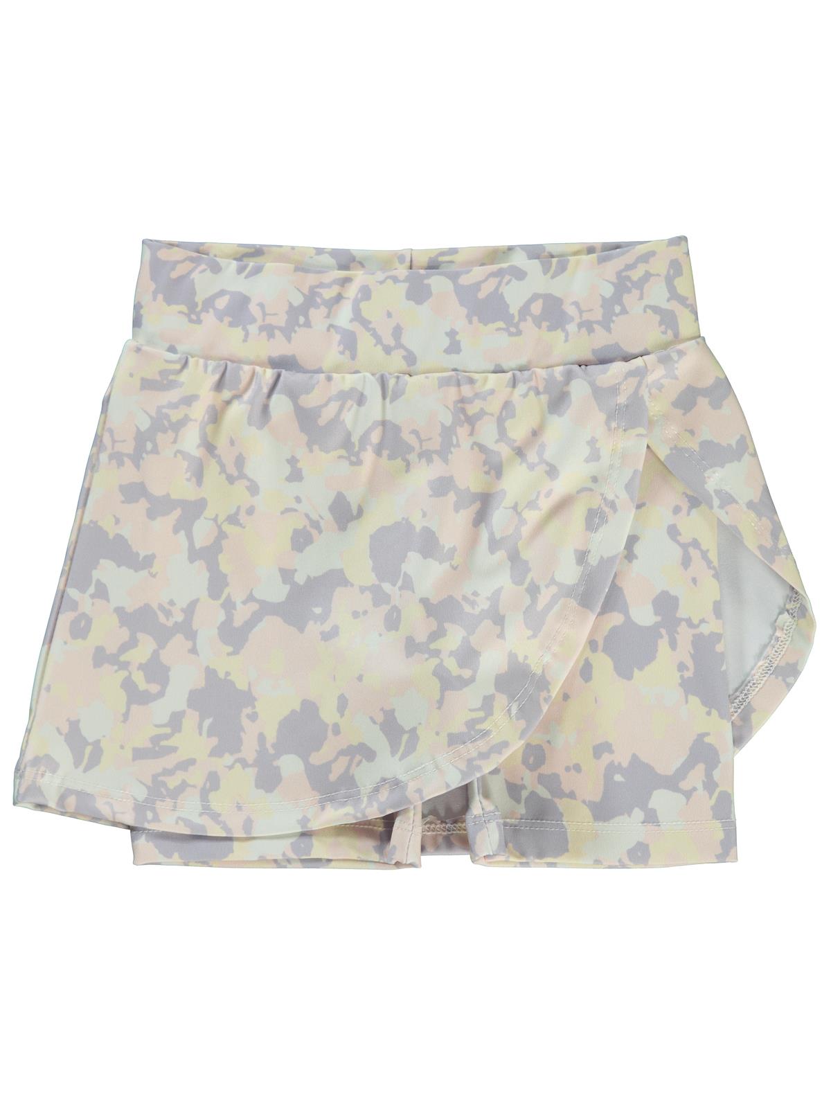 Civil Girls Kamuflaj Baskılı 2-5 Yaş Şort - Lila