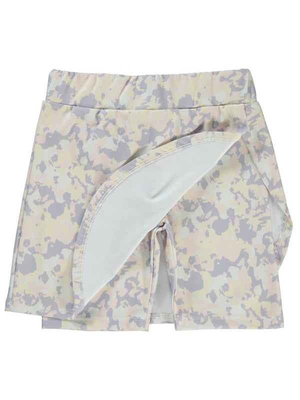 Civil Girls Kamuflaj Baskılı 6-9 Yaş Şort - Lila