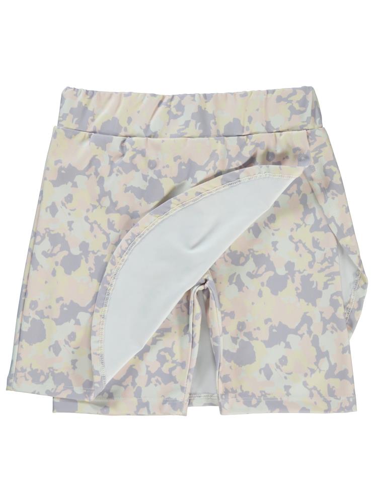 Civil Girls Kamuflaj Baskılı 6-9 Yaş Şort - Lila