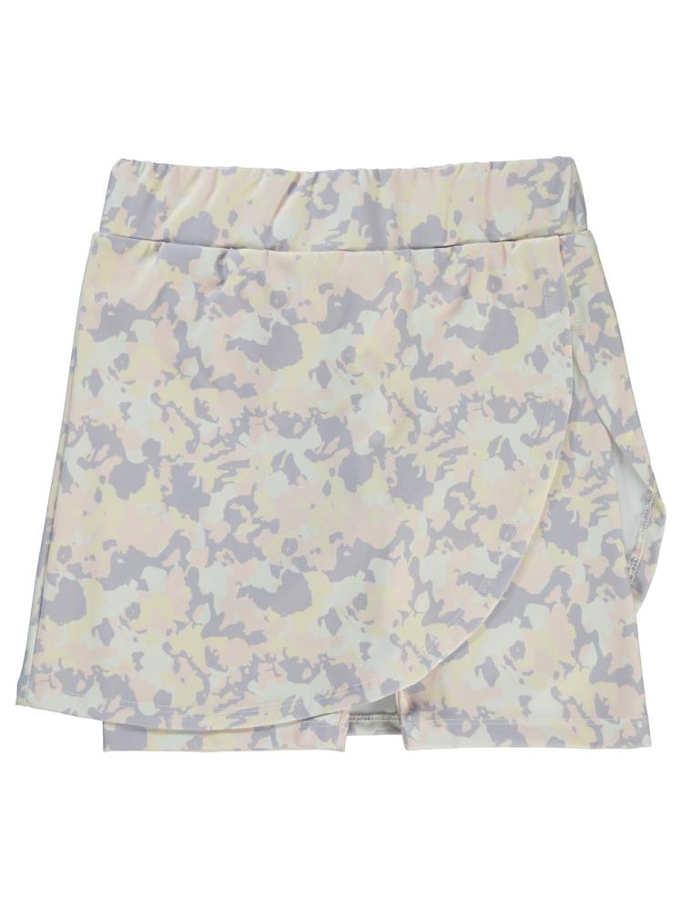 Civil Girls Kamuflaj Baskılı 10-13 Yaş Şort - Lila