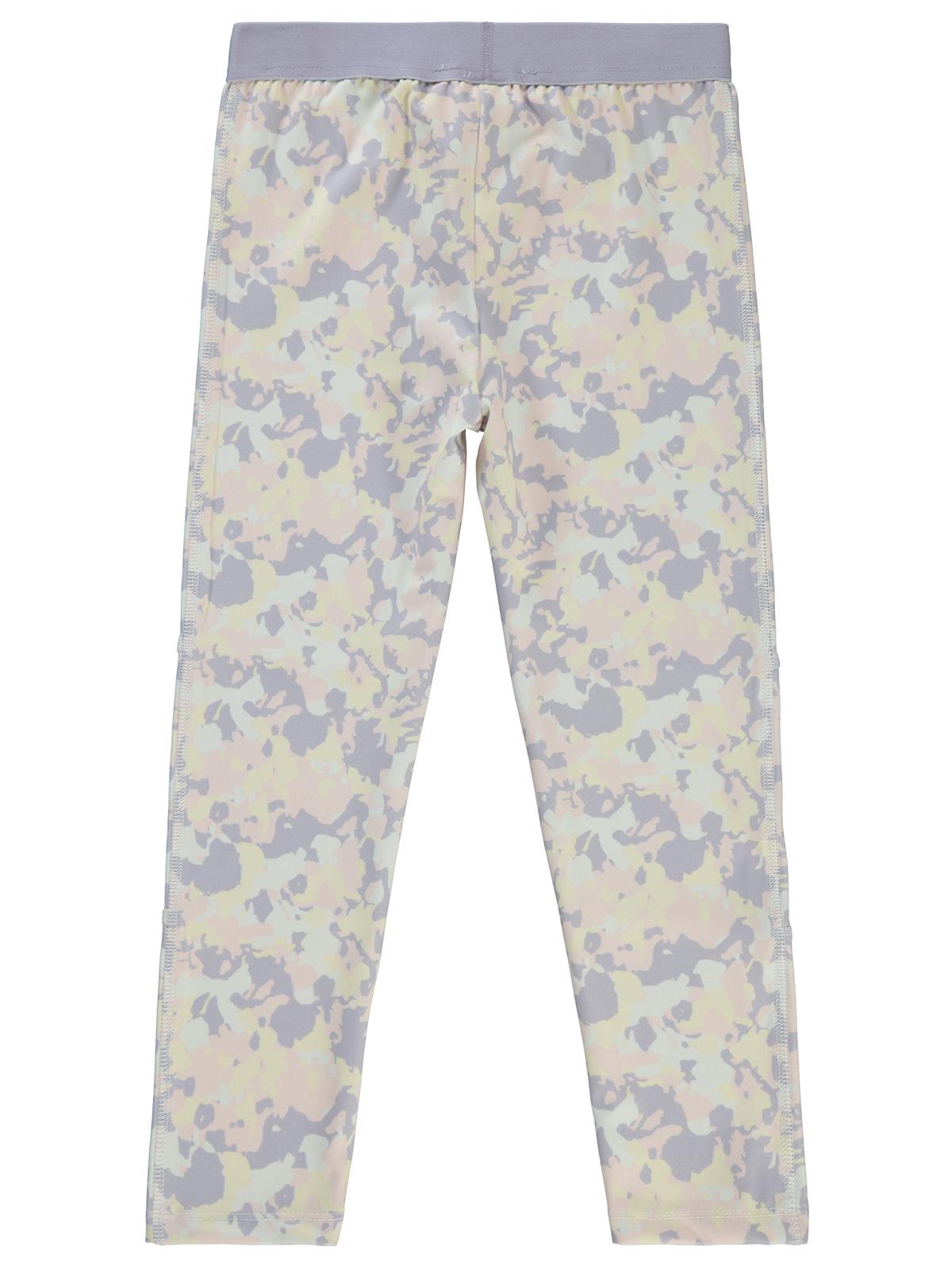 Civil Girls Kamuflaj Baskılı 10-13 Yaş Tayt - Lila