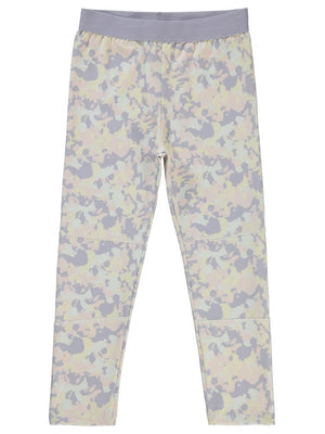 Civil Girls Kamuflaj Baskılı 6-9 Yaş Tayt - Lila