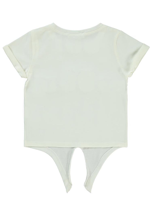 Civil Girls Cool Nakışlı 2-5 Yaş Tişört - Ekru