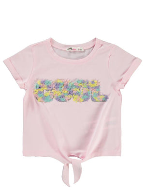 Civil Girls Cool Nakışlı 2-5 Yaş Tişört - Pembe