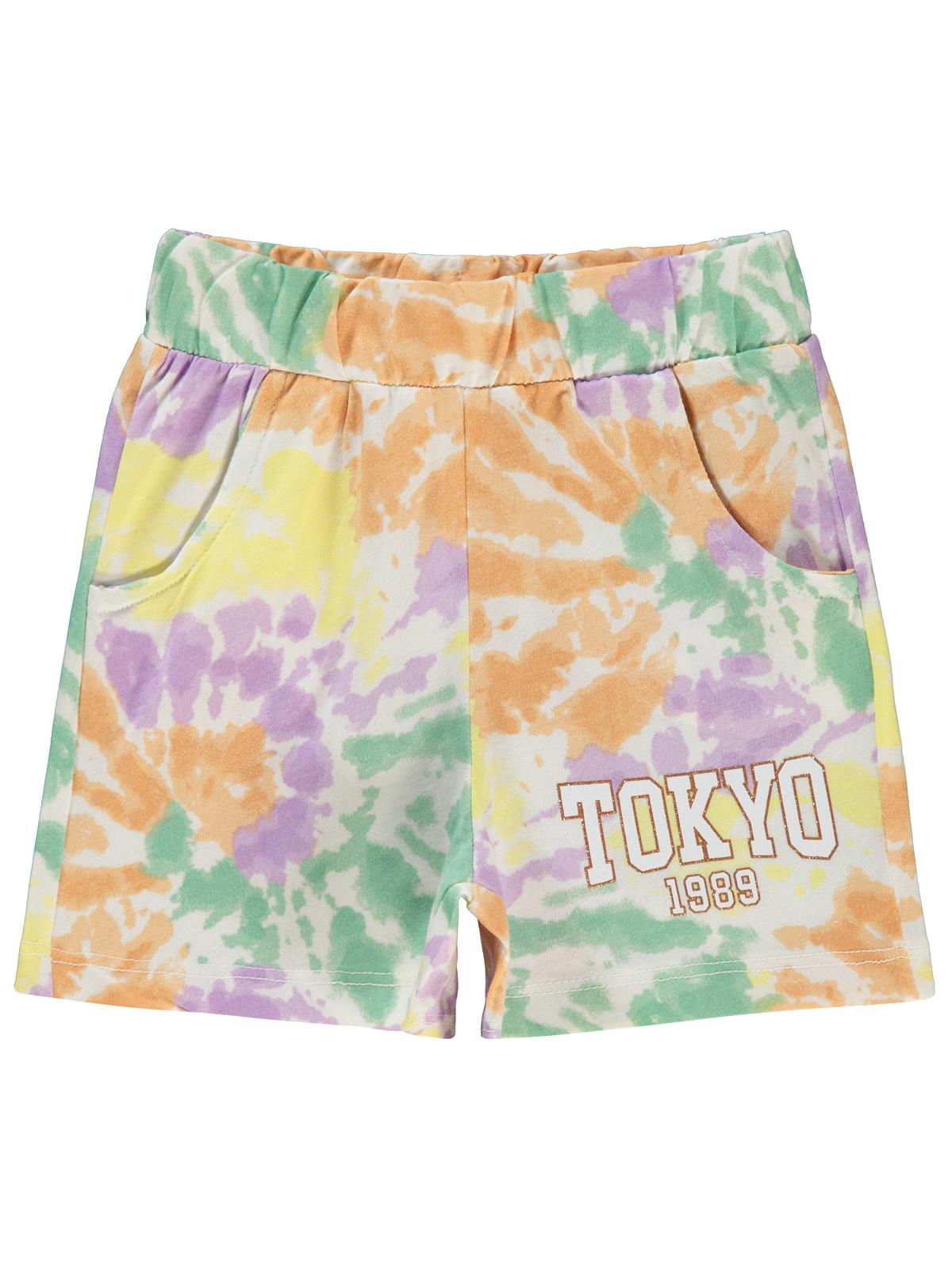 Civil Grils Tokyo Baskılı 2-5 Yaş Şort - Lila