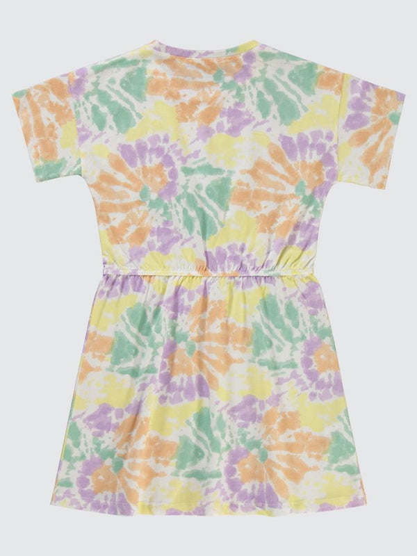 Civil Grils New York Baskılı 6-9 Yaş Elbise - Lila