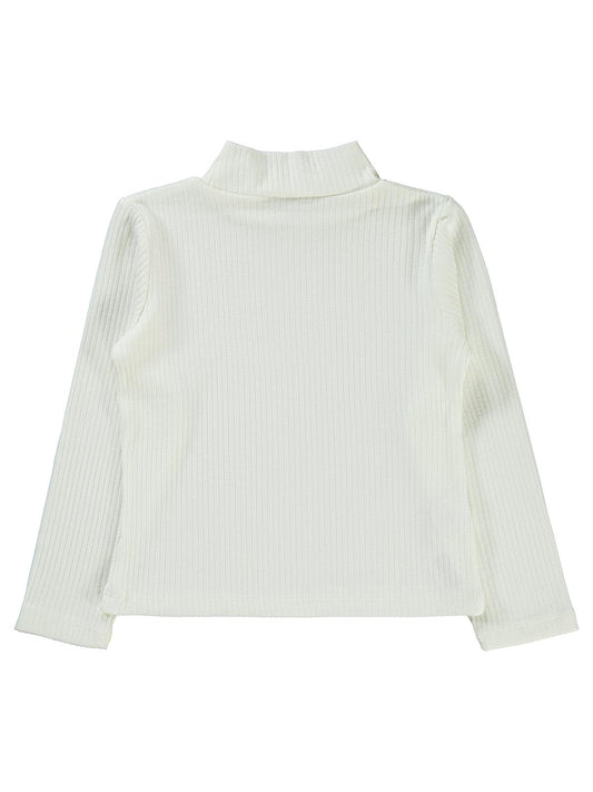 Pierre Cardin Sweatshirt | Viskoz Uzun Kol Balıkçı Yaka | Okul Kreş ve Günlük Kullanım - Ekru