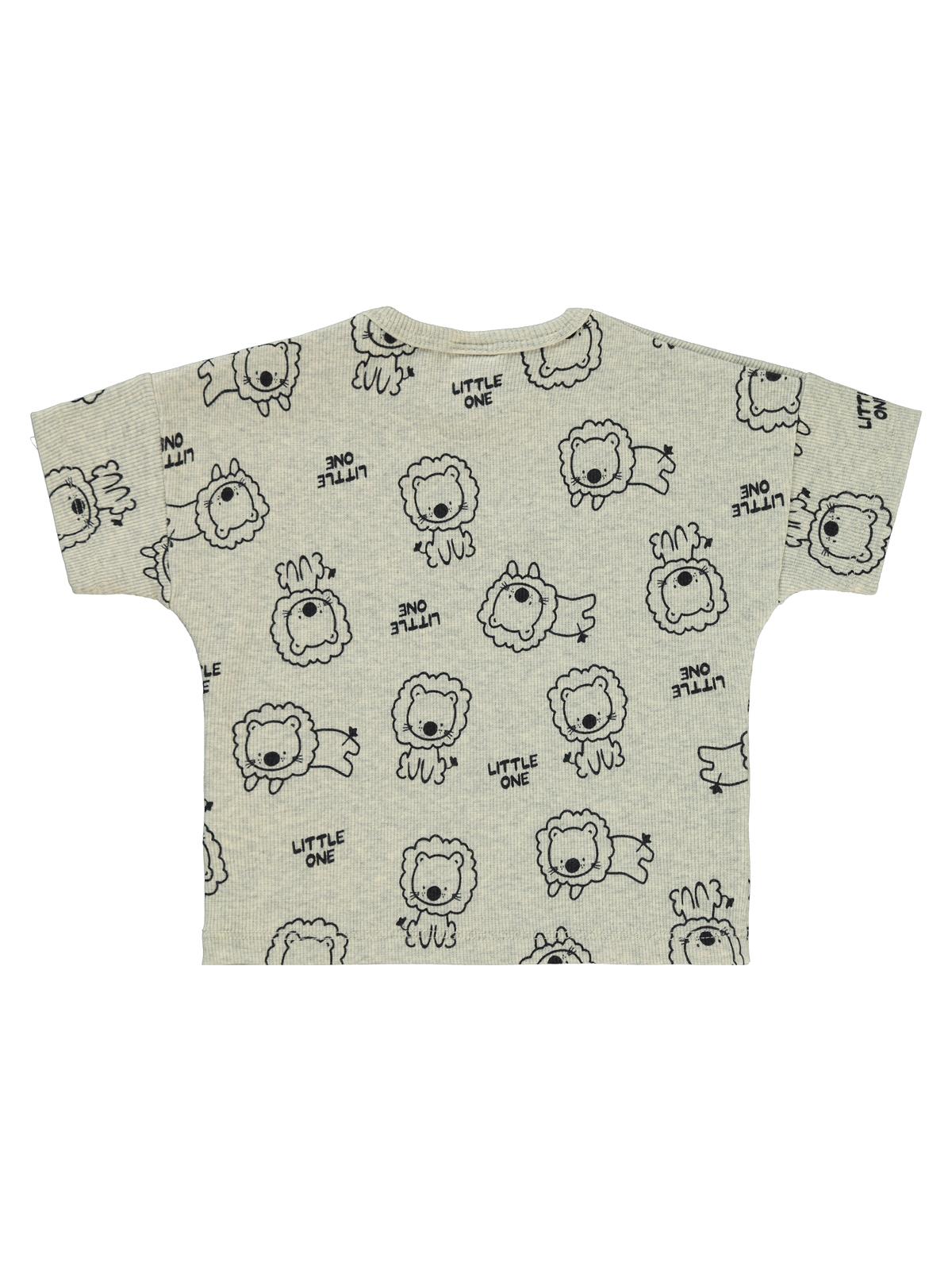 Civil Baby Aslan Empirmeli 6-18 Ay Tişört - Gri