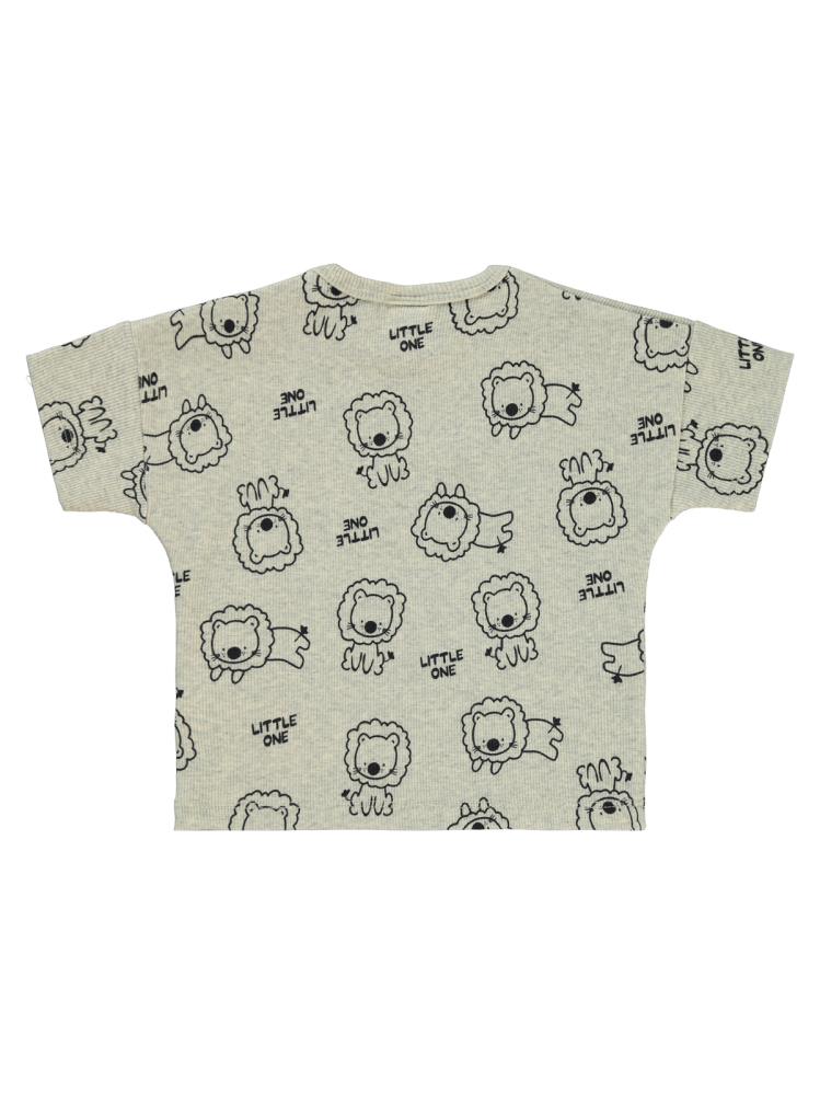 Civil Baby Aslan Empirmeli 6-18 Ay Tişört - Gri