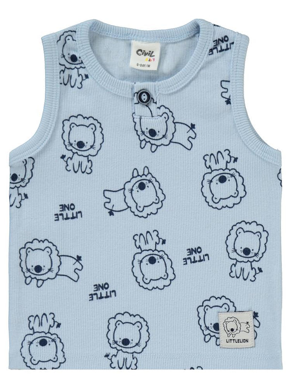 Civil Baby Aslan Empirmeli 6-18 Ay Takım - Mavi